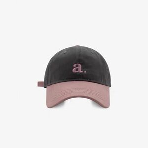 Chic Black and Pink Cap with Logo